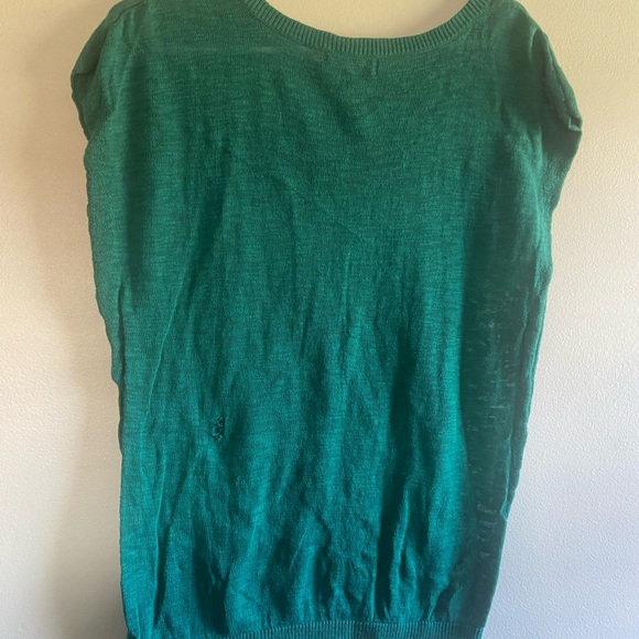 Green Sleeveless Sweater - Picture 3 of 3